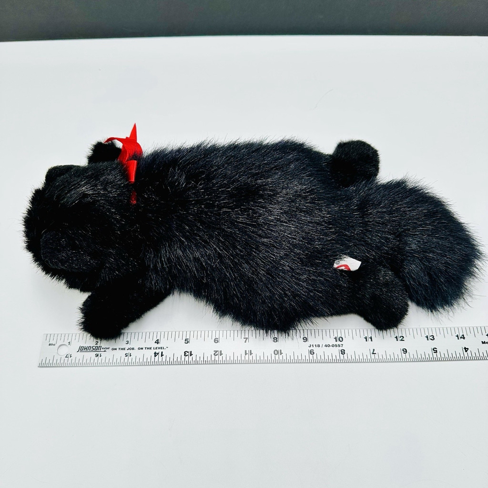 Vintage Ty Classic "Licorice" Beanie Buddy 14” Plush Black Persian Cat 1997 - Picture 12 of 12